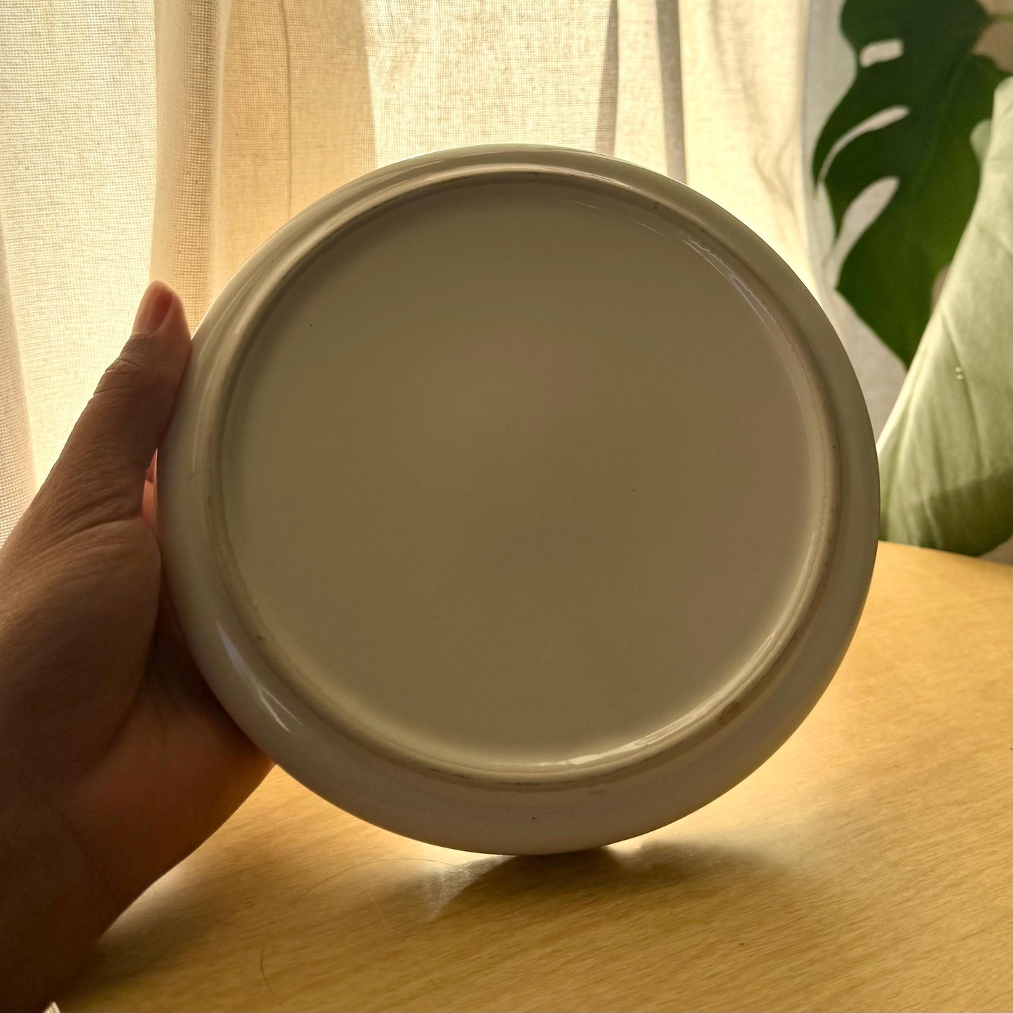 Champion Brand Round Ceramic Ashtray