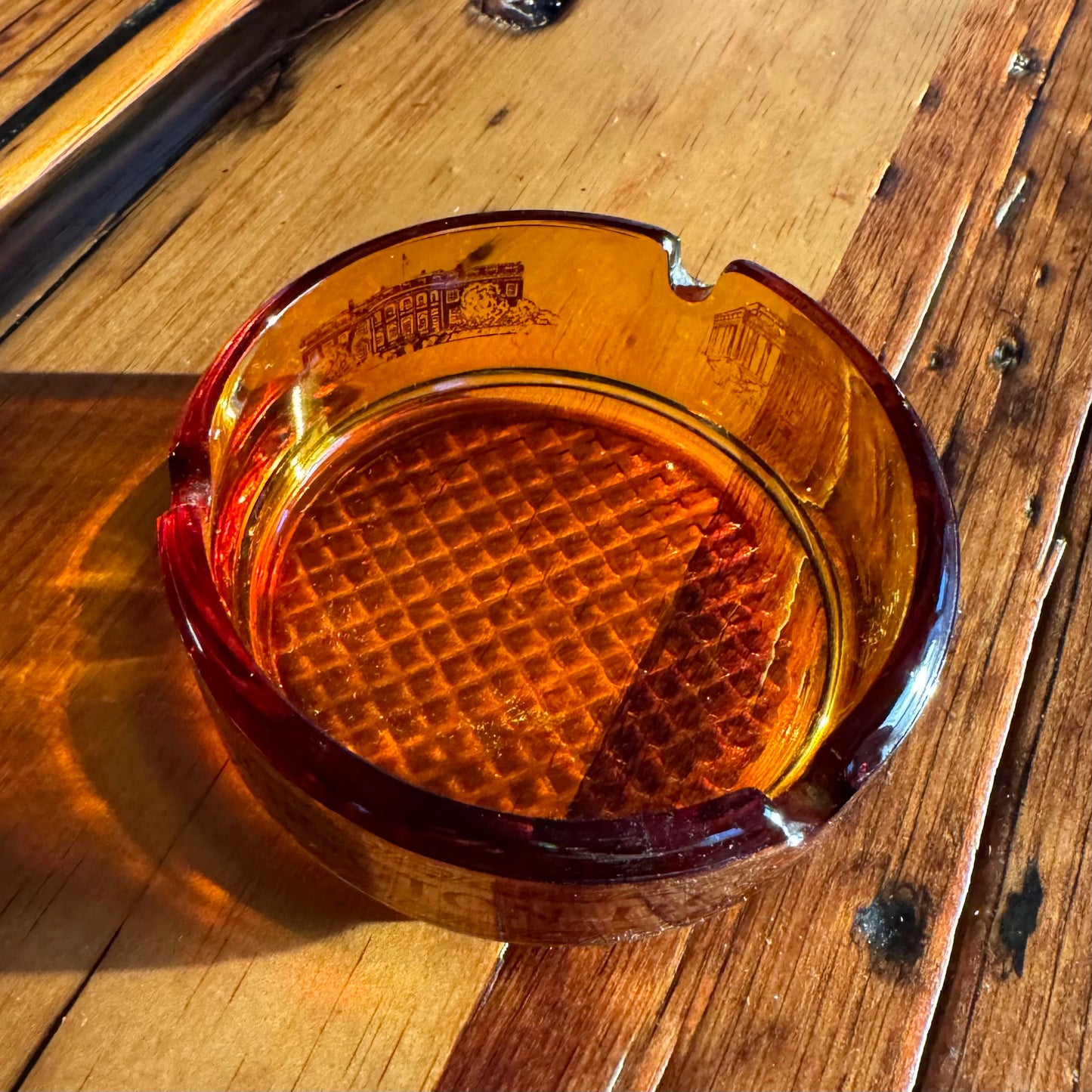 Amber D.C. Ashtray - Vintage