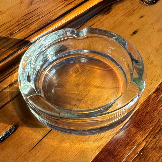 Round Clear Glass Ashtray
