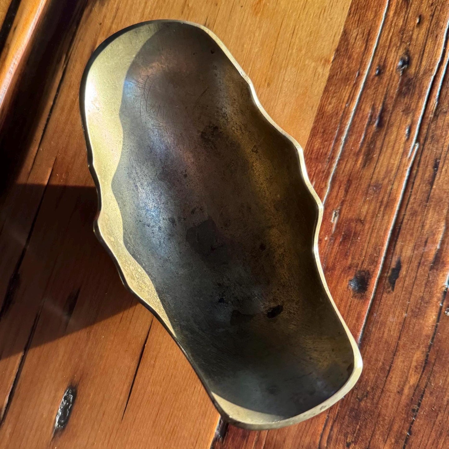 Brass Scoop Ashtray - Vintage, Antique