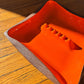 Orange Cube Ceramic Ashtray - 70s/80 era - Vintage